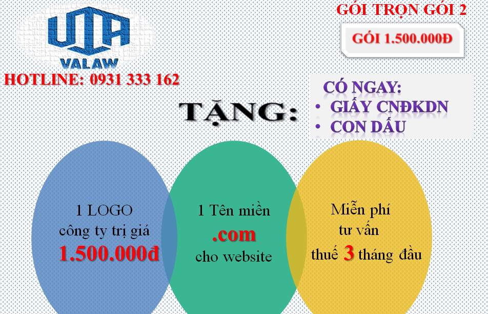 thành lập doanh nghiệp gói 5 triệu