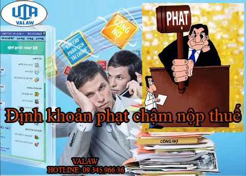 Định khoản phạt chậm nộp thuế